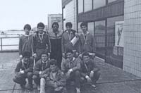 Pobjednicki osmerac u Sibeniku 1987. Reljic, Buca, Peros(trener), Peros, Medic, Barada, Rezan, Barjasic, Bozicev